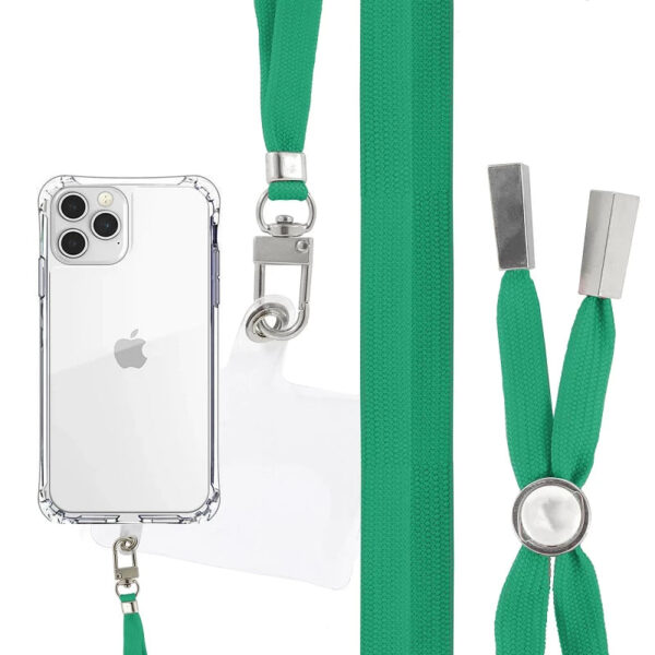 Adaptador Universal con Cordón para Funda de Móvil Colgante Plano Verde Claro