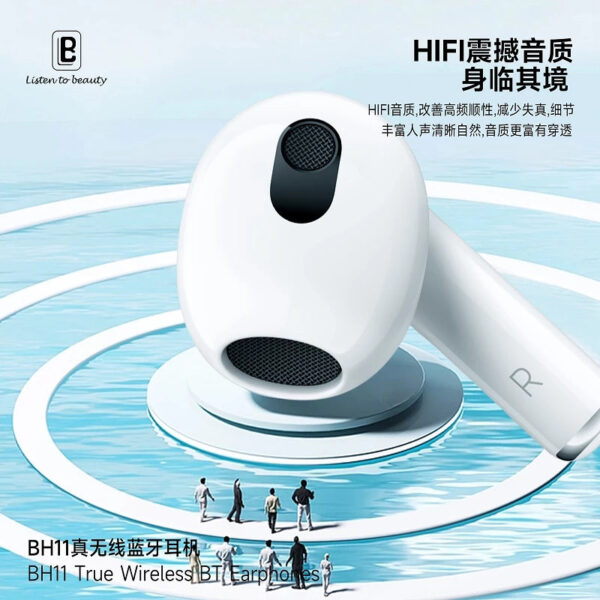 Auricular Bavin BH11 Gris Bluetooth 5.3