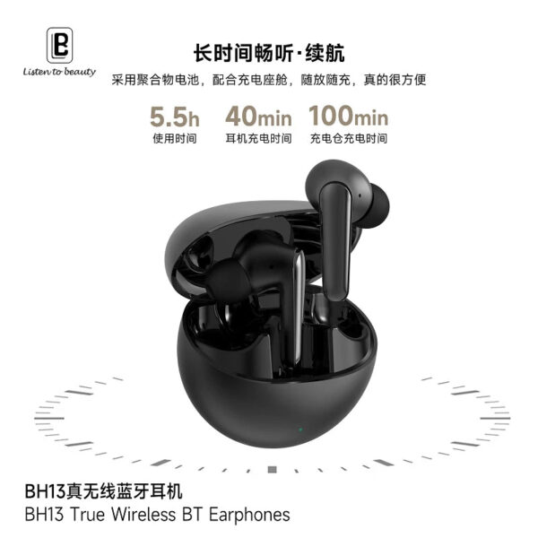 Auricular Bavin BH13 Negro Bluetooth 5.3