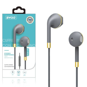 Auricular Cascos Con Micrófono BWOO BO-HF20 Dorado