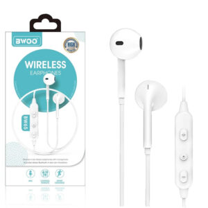 Auricular Cascos Con Micrófono BWOO BW-65 Blanco
