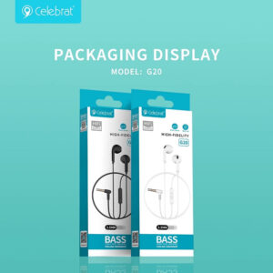 Auriculares con Micrófono Celebrat G20 Jack 2-Colores