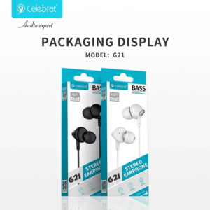 Auriculares con Micrófono Celebrat G21 Jack 2-Colores