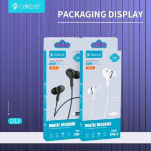 Auriculares con Micrófono Tipo-C Celebrat D13 2-Colores