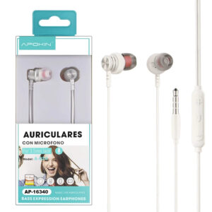 Auriculares Metálico con Micrófono APOKIN A024-A025 - 2 Colores