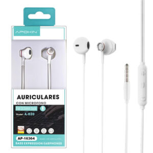 Auriculares Metálicos con Micrófono APOKIN A020/021 - 2 Colores