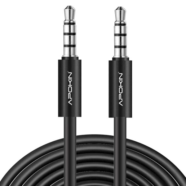 Cable Audio Redondo APOKIN Minijack 3.5mm