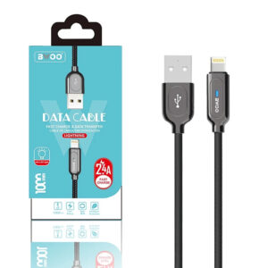 Cable BWOO X131 con Luz Led 2.4A - Lightning 3 Colores