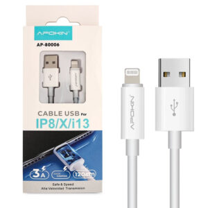 cable-de-datos-y-carga-rapida-3a-apokin-usb-20-a-lightning-12m.jpg Cable de Datos y Carga Rápida 3A APOKIN USB 2.0 a Lightning 1.2m