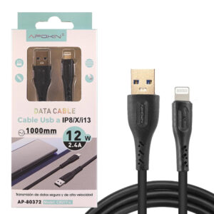 cable-lightning-a-usb-30-1metro-12w-24a-negro.jpg Cable Lightning a USB 3.0 1Metro 12W 2.4A Negro
