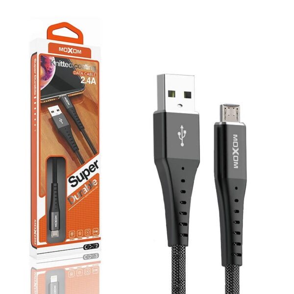 Cable Moxom CC-72 de Carga Rápida 2.4A - Micro USB 2 Colores