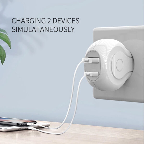 Cargador Red Moxom HC-04 Doble USB Auto ID 2.4A + Cable Lightning